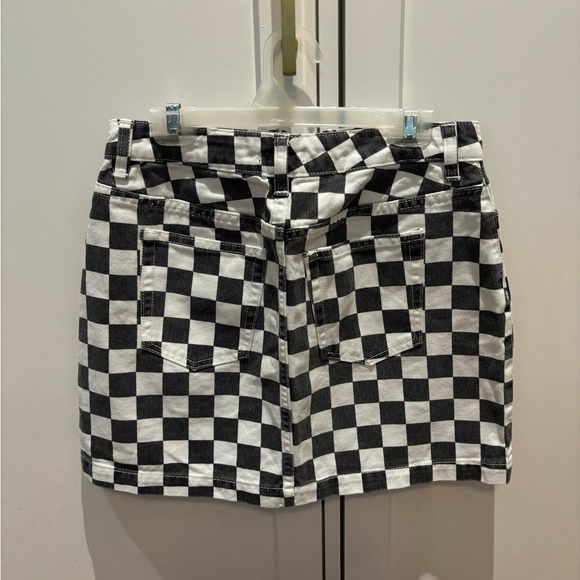 Urban outfitters checkered denounced mini skirt - Picture 2 of 3